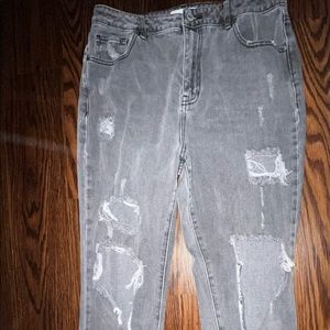 super cute grey denim wash pacsun jeans!!